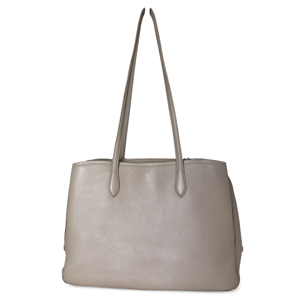 Quince Italian Leather Triple Compartment Work Tote
